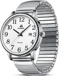 Mens Watches Easy Read Analog Quartz Waterproof Watch for Men