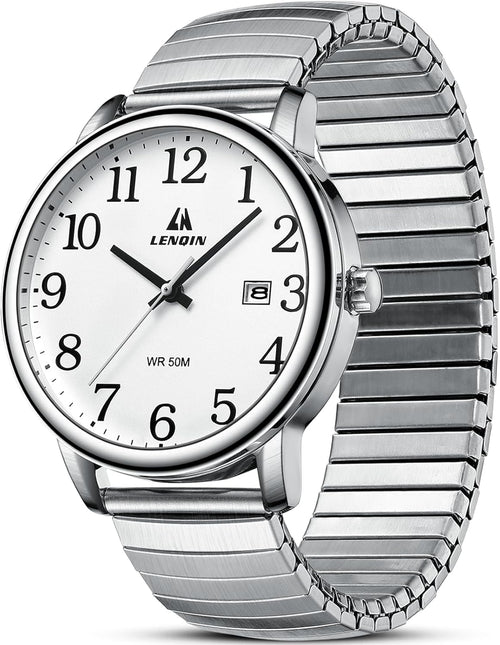 Mens Watches Easy Read Analog Quartz Waterproof Watch for Men