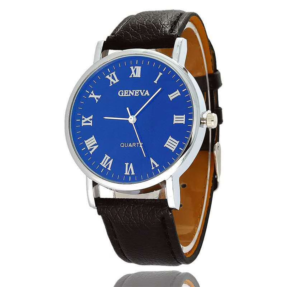 Ausyst Men'S Watch Fashion Luxury Faux Leather Mens Quartz Analog Watches Gift for Men 50% off Clear!